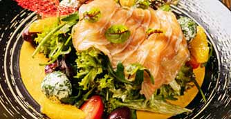 a beautiful picture of Italian salad served at Belle & Maxwell's